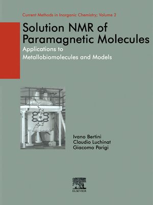 cover image of Solution NMR of Paramagnetic Molecules